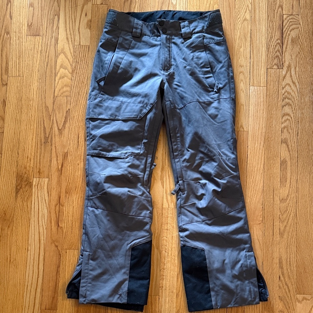 Obermeyer sz S Men's Gray black ski snowboard winter insulated Pants VGUC